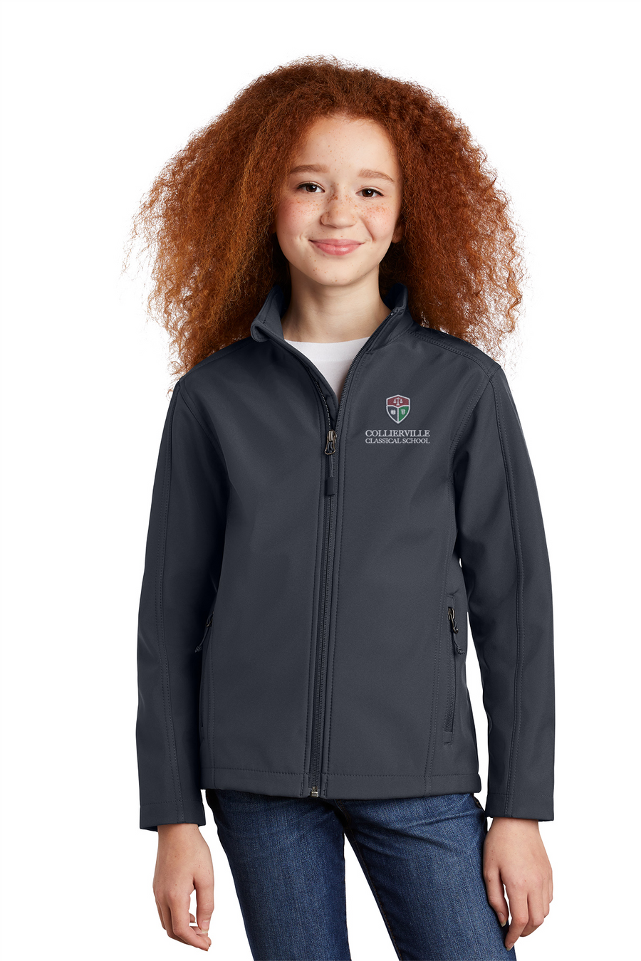 CCS - Port Authority Youth Core Soft Shell Jacket Y317 - Premium School Uniform from Pat's Monograms - Just $40! Shop now at Pat's Monograms