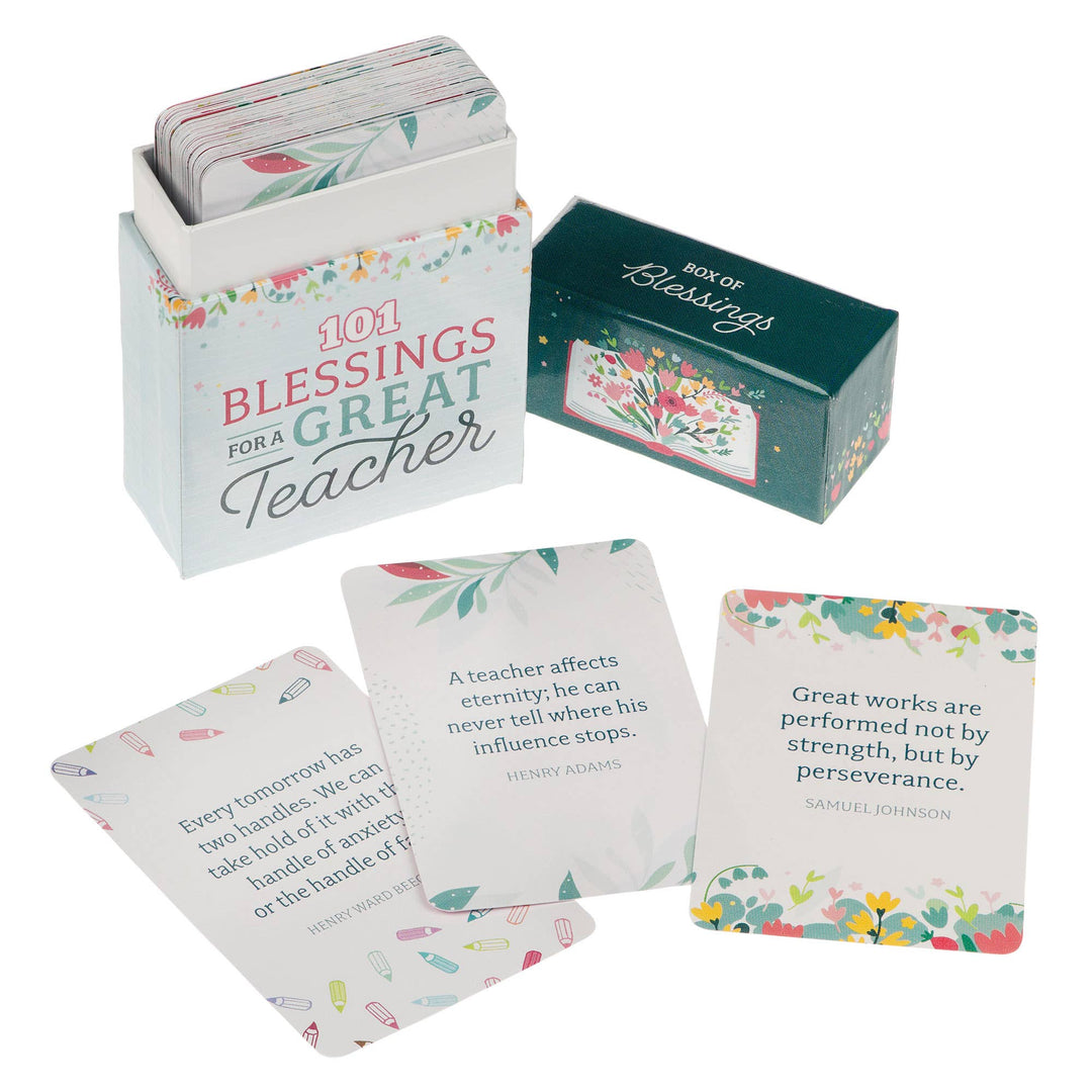 101 Blessings for a Great Teacher Box of Blessings - Premium Books and Devotionals from Christian Art Gifts - Just $4.99! Shop now at Pat's Monograms