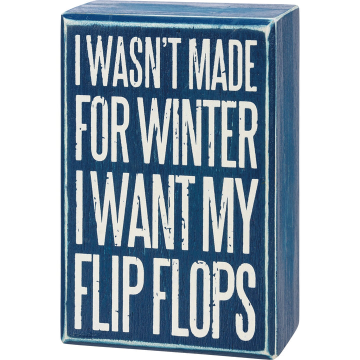 Box Sign & Sock Set - I Want My Flip Flops - Premium Socks from Primitives by Kathy - Just $12.95! Shop now at Pat's Monograms