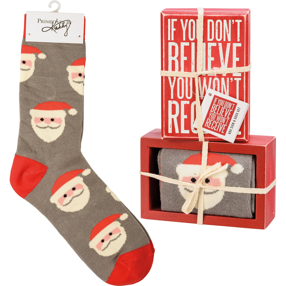 Box Sign & Sock Set - You Won't Receive - Premium Socks from Primitives by Kathy - Just $12.95! Shop now at Pat's Monograms