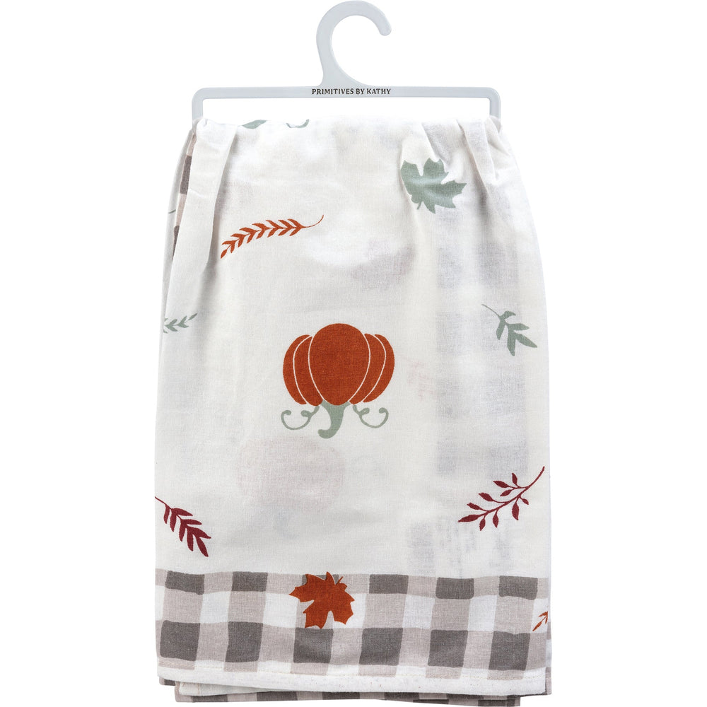 Kitchen Towel - Give Thanks with A Grateful Heart - Premium Kitchen Towel from Primitives by Kathy - Just $8.95! Shop now at Pat's Monograms
